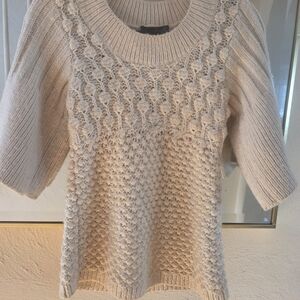 Willi Smith Chic Cream Knit Sweater